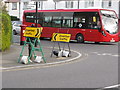 Conflicting traffic diversions, North Acton