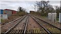 Kirby Cross: Railway line towards Walton-on-the-Naze