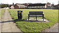 Bench and Litter Bin