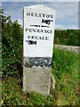 Old Guide Stone by the A394, Sithney Common