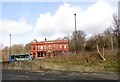 Bus passing the Rose Inn