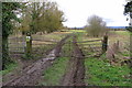 Gate on the footpath to Astrope