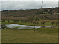 Flooded field below Hadfield Farm, Ilkley