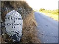 Old Milestone by the A394, south of Trevenen