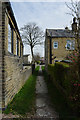 Footpath running along the side of the old Congregational Church, Norwood Green