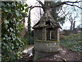 TQ2388 : Pepperpot gazebo by the River Brent by Peter S