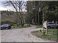 Parking area in Eggesford Forest