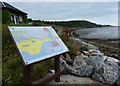 Information board along the Fife Coastal Path