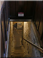 NY9364 : Hexham Abbey: crypt steps by Stephen Craven