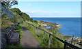 Fife Coastal Path at Bellypuff, Kinghorn