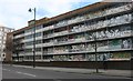TQ3585 : Derelict flats on Homerton High Street by David Howard