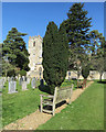 Trumpington churchyard on a spring morning