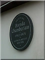 Brenda Chamberlain plaque on Mountain Road, Rachub