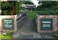 Footbridge from Two Rivers Pub to Beer Garden