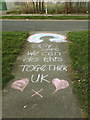 Chalk rainbow on Landseer Crescent