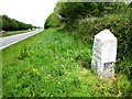 SW8755 : Old Milestone by the A30, south west of Chapel Town by Rosy Hanns