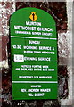 Information board, Murton Methodist Church, Murton