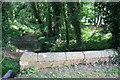 Parapet of bridge taking Casthorpe Road over stream