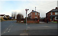 Crossley Lane at its junction with Sunny Bank Road, Mirfield