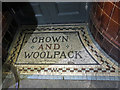 Ceramic tiles in the entrance of 394A St. John Street, EC1