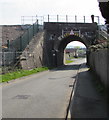 West side of a railway bridge, Stonehouse