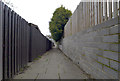 Alley at the rear of Lineham Court, Liversedge