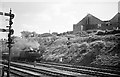 Ex GWR 5700 class locomotive 9683 near Winson Green, 1960