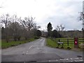 Post box at the junction of Stoatley Rise and Bunch Lane