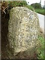 Old Guide Stone at Higher Trelean, St Ewe parish