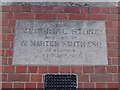 Datestone on the old Congregational Church