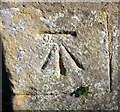 Benchmark on tower buttress of All Saints Church