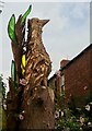 NZ1985 : Beautiful Woodpecker sculpture by Leanmeanmo
