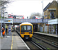 Southeastern Train No. 465018 heads away from Plumstead towards Abbey Wood