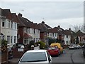 Slight bend in Rivermead Road, Exeter