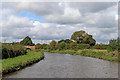 SJ9825 : Trent and Mersey Canal near Ingestre in Staffordshire by Roger  D Kidd
