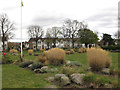 Garden by North Acton Playing Field pavilion