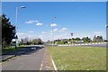 A1306 and Cycle Path at the Sandy Lane Roundabout