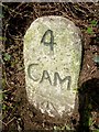 Old Milestone by the A39, south east of Trehannick Farm