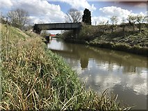 TL2796 : Railway bridge over Briggate River in Whittlesey by Richard Humphrey