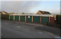 Six dark green doors, Westfield Way, Malpas, Newport