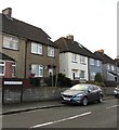 Houses at the northern end of Westfield Avenue, Newport