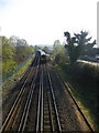 450 class train approaching Petersfield Station on the Up Line