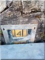 SH5772 : Obscured hydrant marker on Glanrafon, Bangor by Meirion