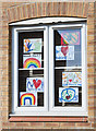 Rainbows in a window