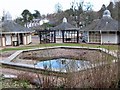 Pond and pavilions, Strathpeffer