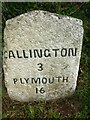 Old Milestone by the B3257, north of Pitt Farm