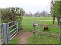 Well used kissing gate