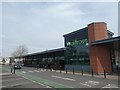 SX9392 : Waitrose supermarket and empty car park by David Smith