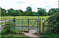 Kissing gate on public footpath to Ducklington, Oxon