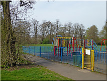SO9095 : Deserted play area in Muchall Park, Wolverhampton by Roger  D Kidd